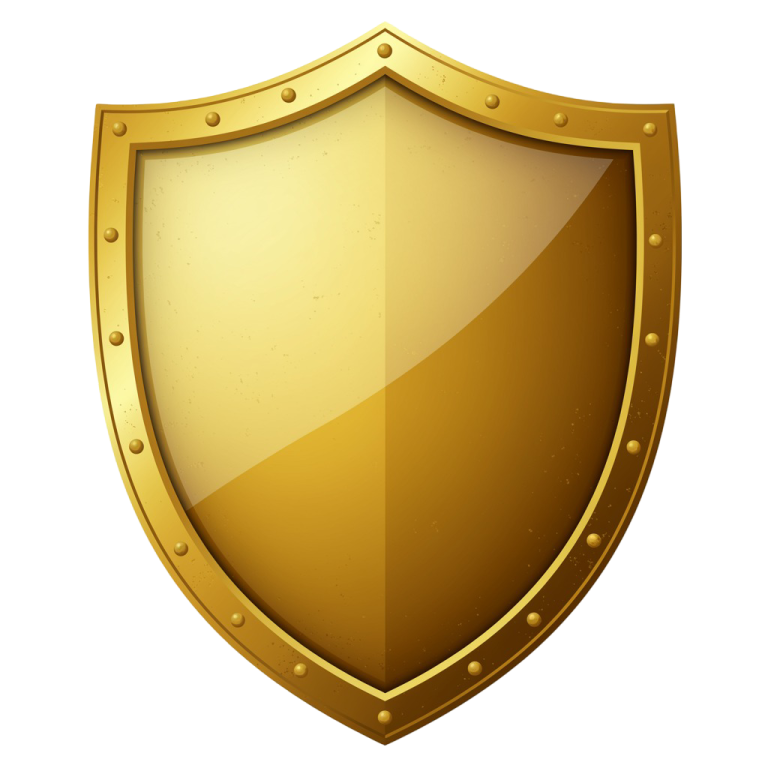 Golden Shield Png 12