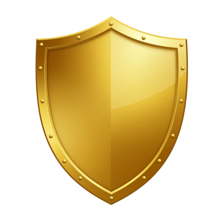 Golden Shield Png 15