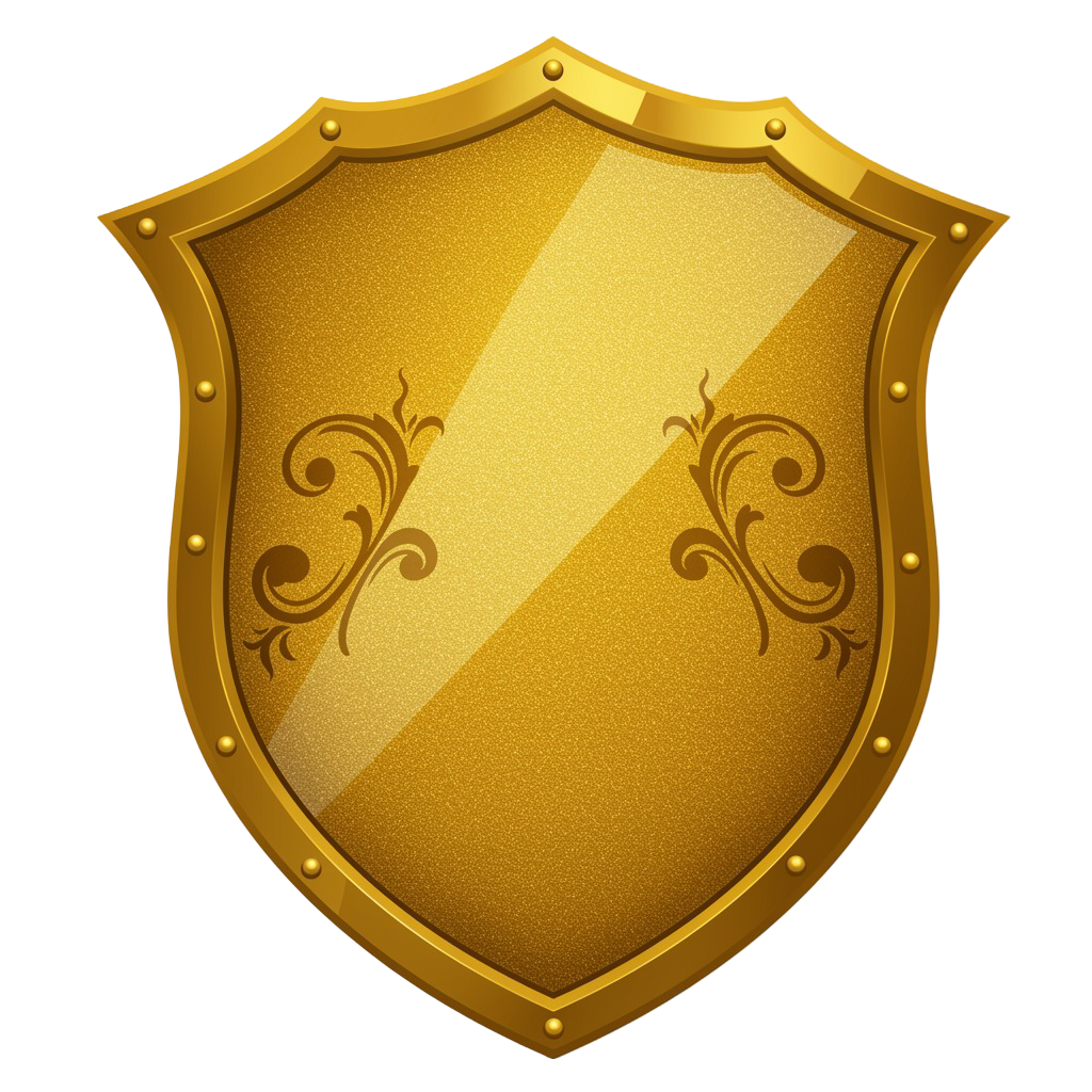 Golden Shield Png 17