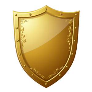 Golden Shield Png 19