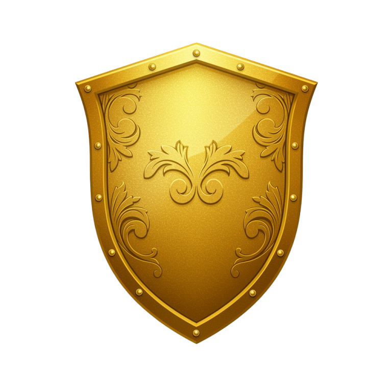 Golden Shield Png 2