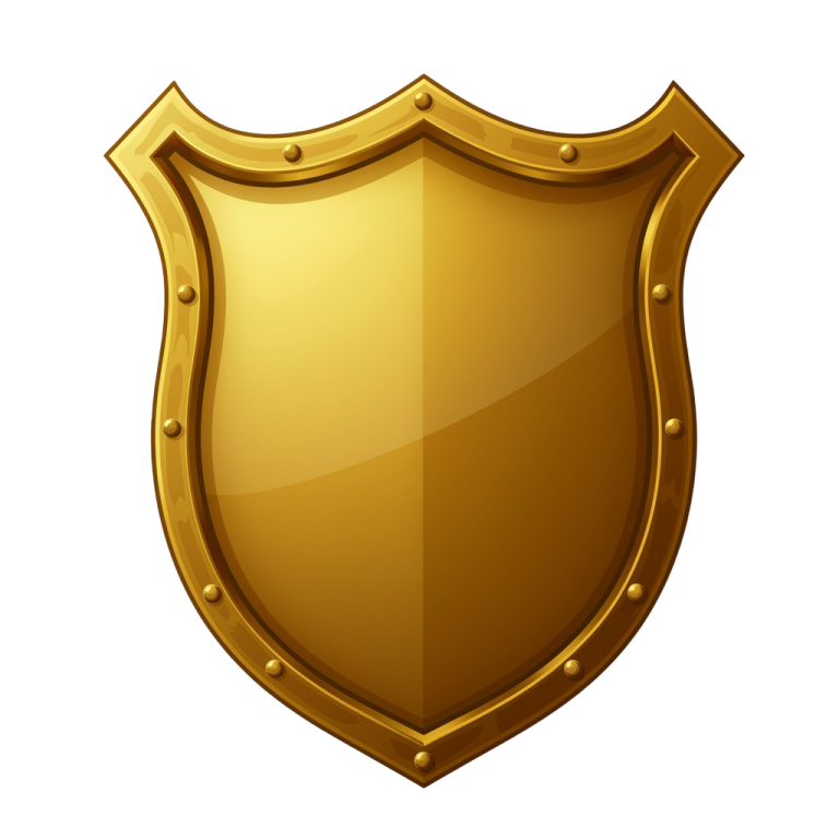 Golden Shield Png 20