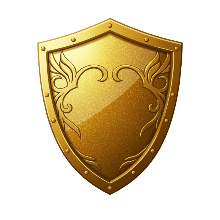 Golden Shield Png 22