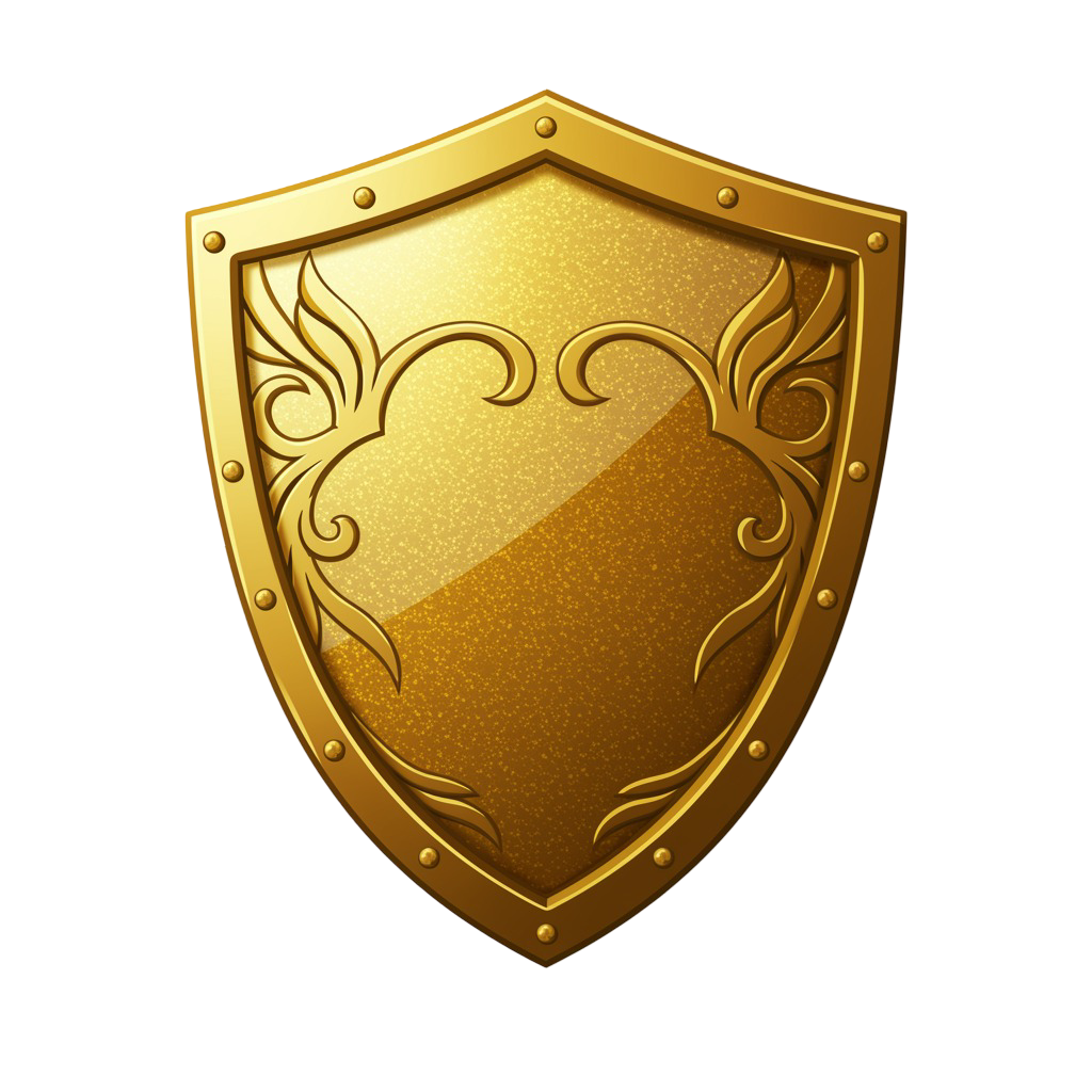 Golden Shield Png 22