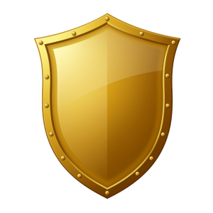 Golden Shield Png 24
