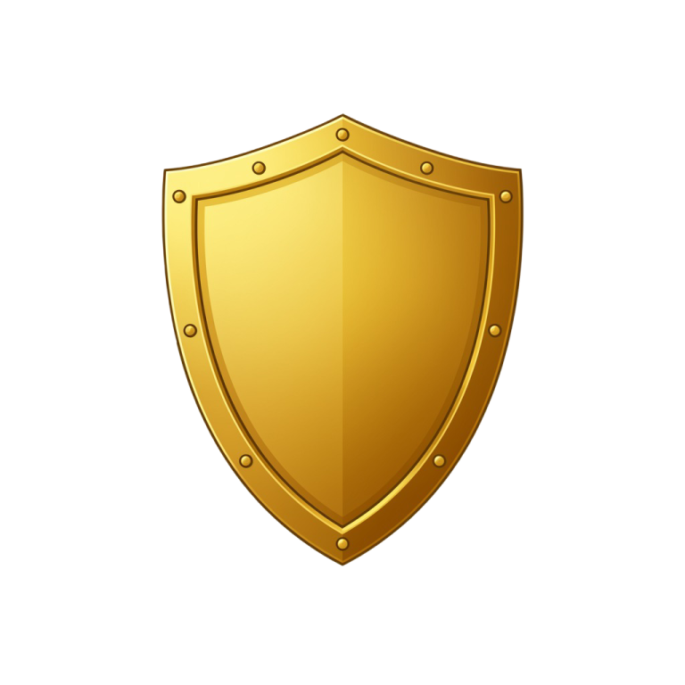 Golden Shield Png 26