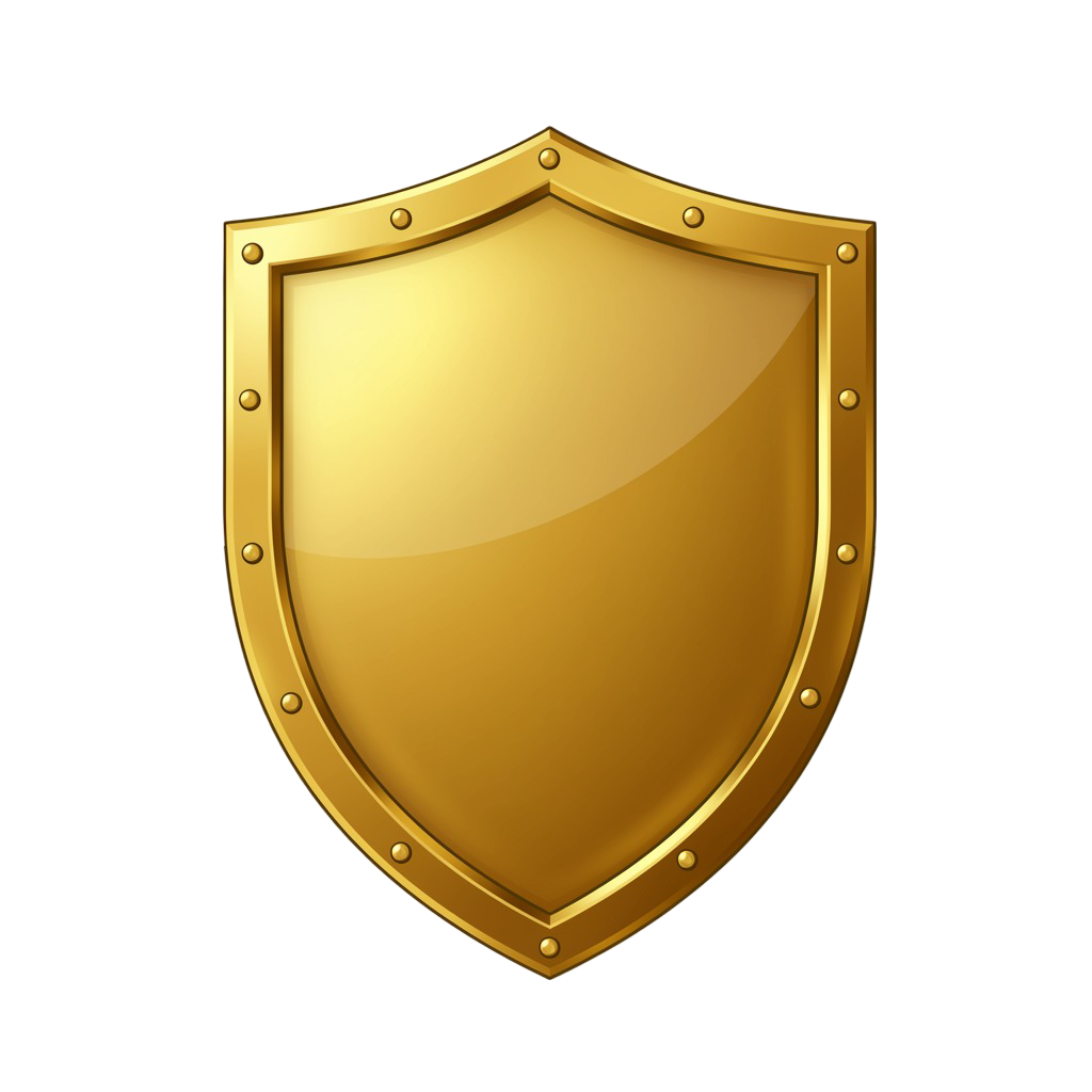 Golden Shield Png 28