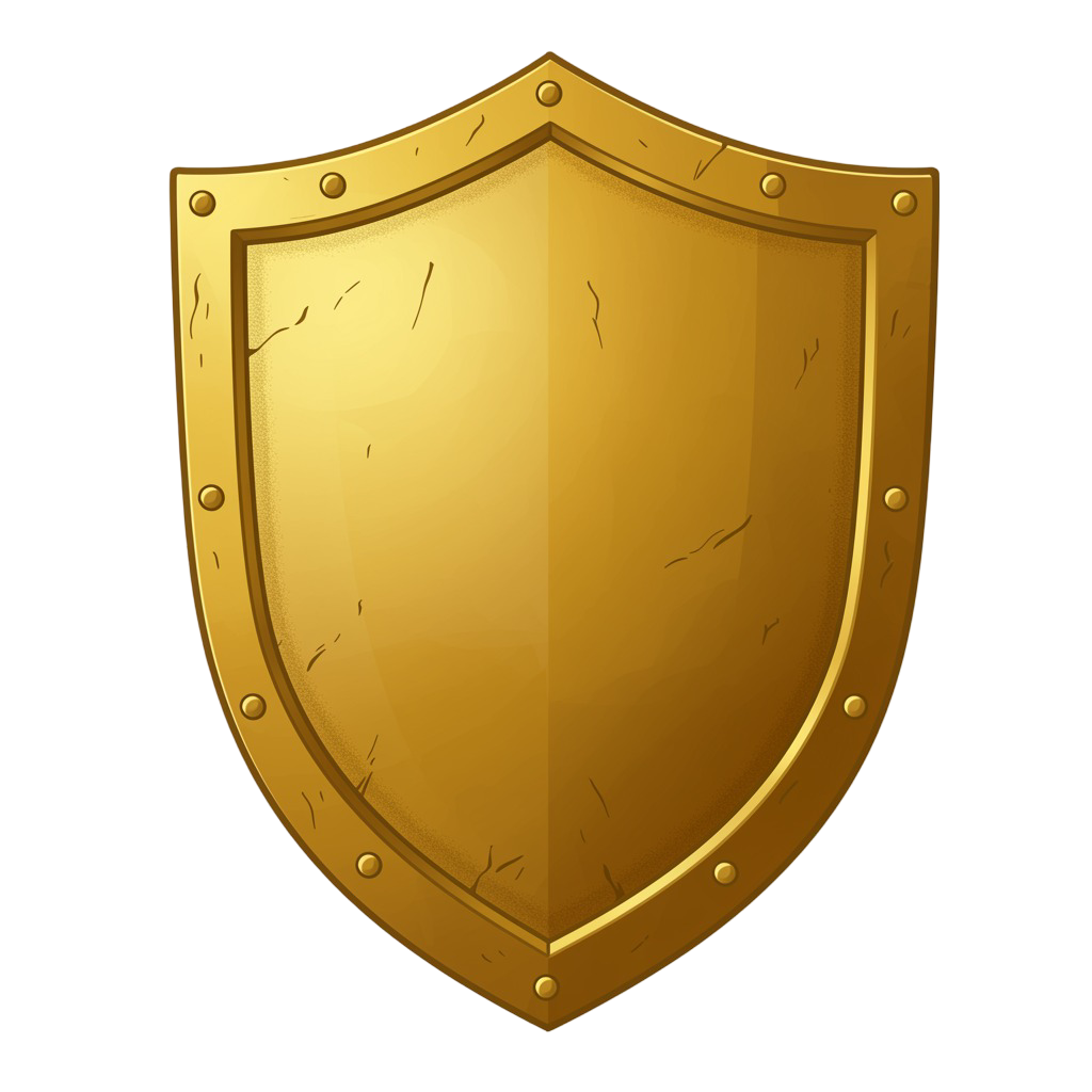 Golden Shield Png 33