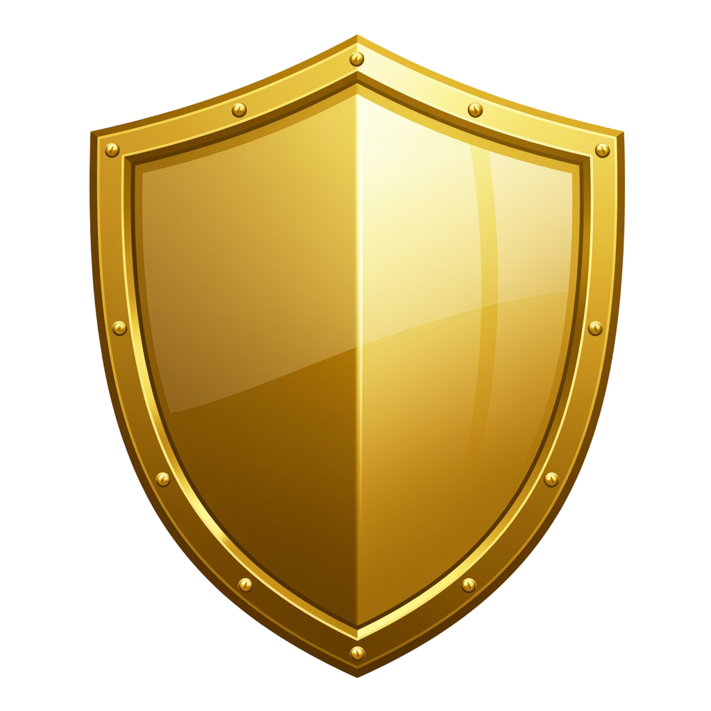 Golden Shield Png 4