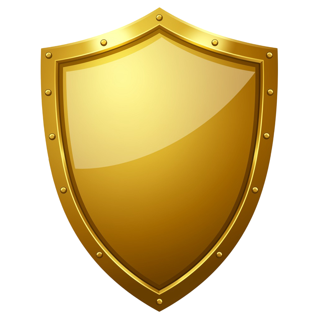 Golden Shield Png 5
