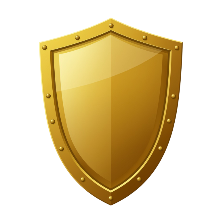 Golden Shield Png 6