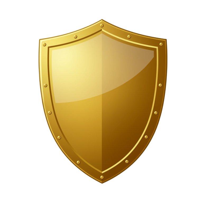 Golden Shield Png 8