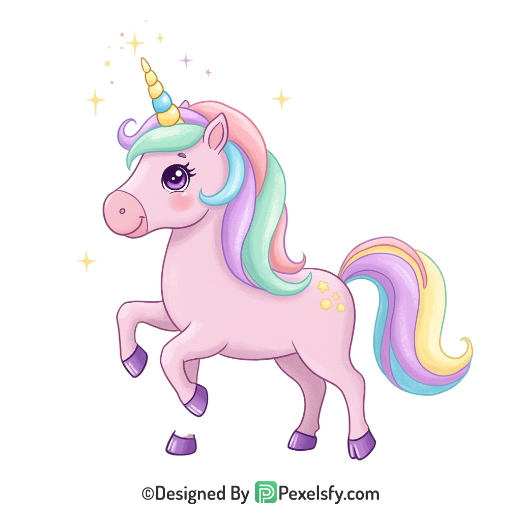 Cartoon Unicorn Png 2