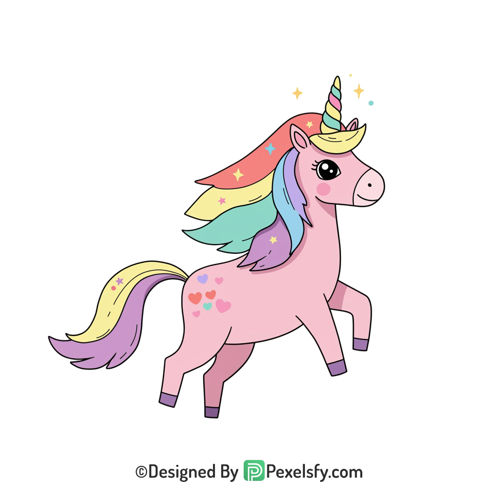 Cartoon Unicorn Png 3