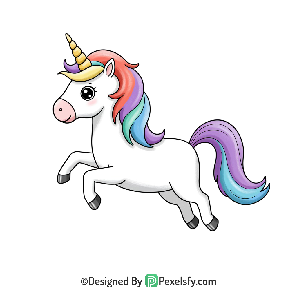 Cartoon Unicorn Png 6
