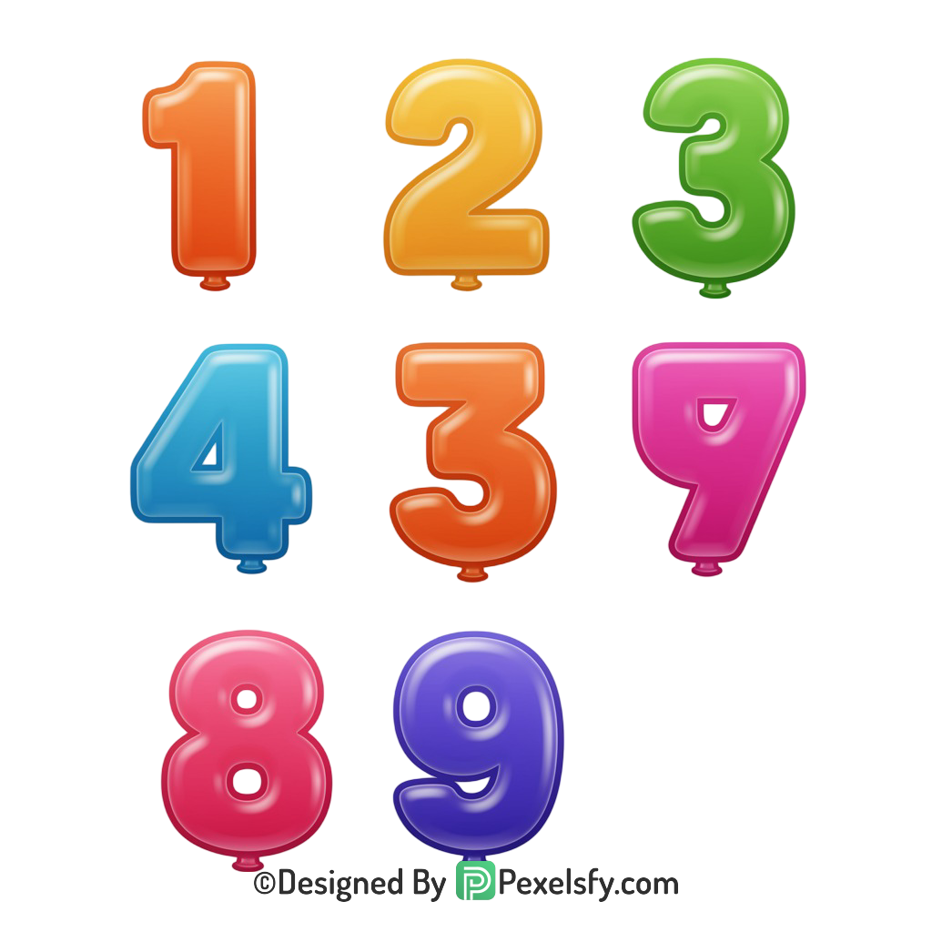 Counting Numbers PNG
