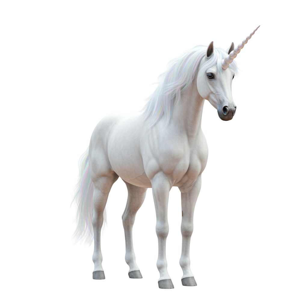 Unicorn PNG children theme transparent background