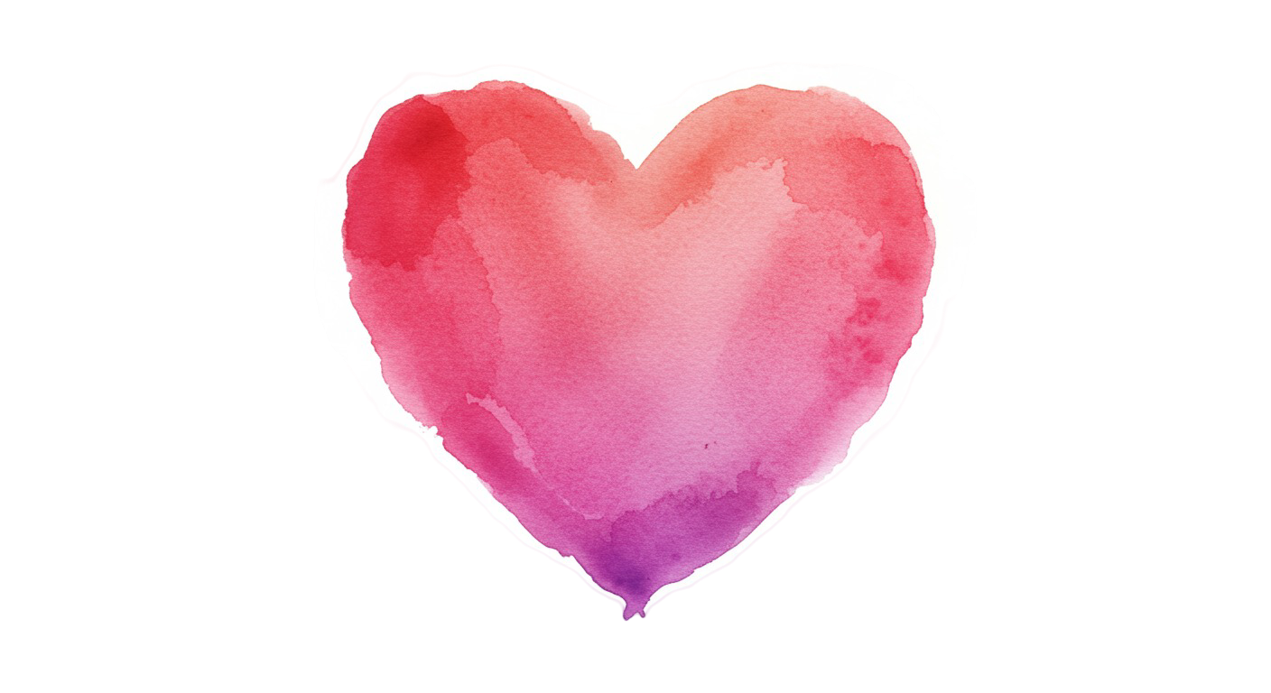 Water Color Heart Transparent Png (19)