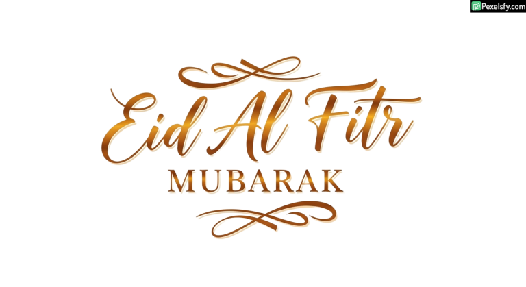 Eid Al Fitr Mubarak Calligraphy isolated on transparent background (104)