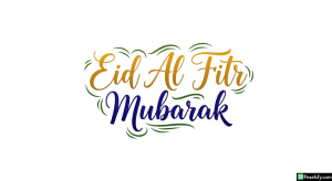 Eid Al Fitr Mubarak Calligraphy isolated on transparent background (113)
