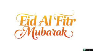 Eid Al Fitr Mubarak Calligraphy isolated on transparent background (115)