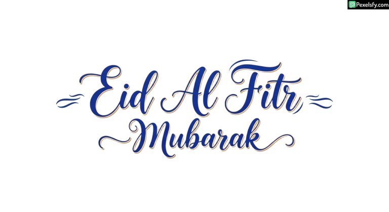 Eid Al Fitr Mubarak Calligraphy isolated on transparent background (116)