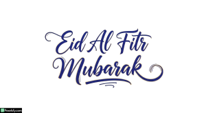 Eid Al Fitr Mubarak Calligraphy isolated on transparent background (140)