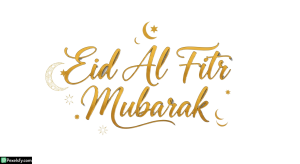 Eid Al Fitr Mubarak Calligraphy isolated on transparent background (141)