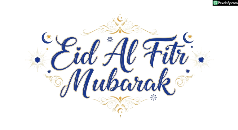 Eid Al Fitr Mubarak Calligraphy isolated on transparent background (142)