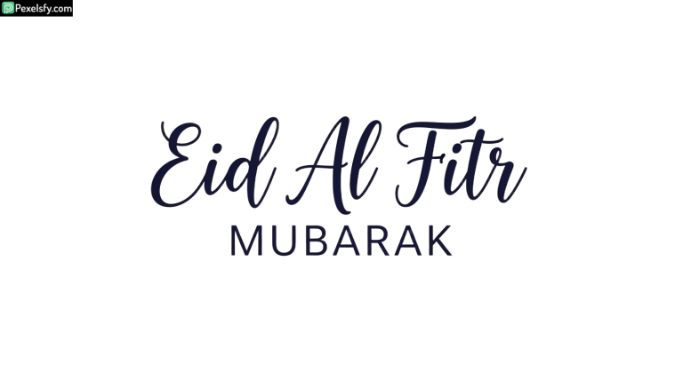 Eid Al Fitr Mubarak Calligraphy isolated on transparent background (145)