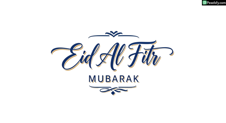 Eid Al Fitr Mubarak Calligraphy isolated on transparent background (147)