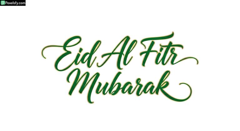 Eid Al Fitr Mubarak Calligraphy isolated on transparent background (15)