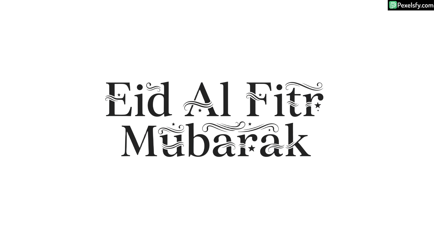 Eid Al Fitr Mubarak Calligraphy isolated on transparent background (16)