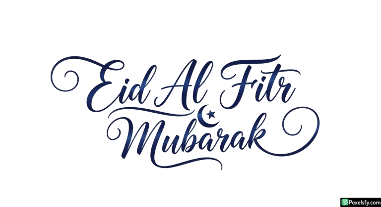 Eid Al Fitr Mubarak Calligraphy isolated on transparent background (17)