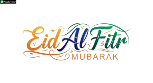 Eid Al Fitr Mubarak Calligraphy isolated on transparent background (2)