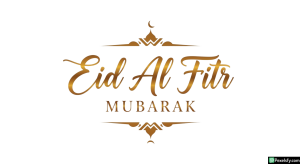 Eid Al Fitr Mubarak Calligraphy isolated on transparent background (21)