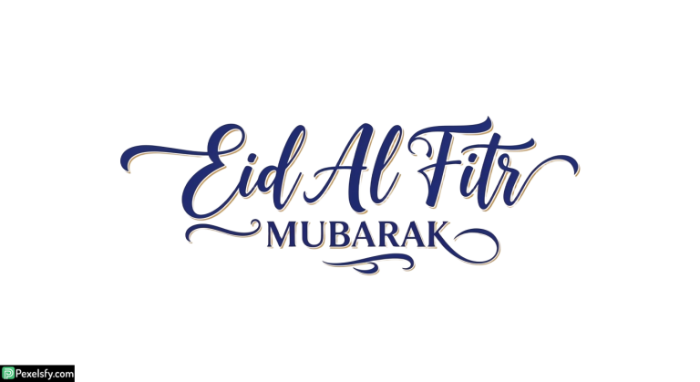 Eid Al Fitr Mubarak Calligraphy isolated on transparent background (25)