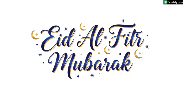 Eid Al Fitr Mubarak Calligraphy isolated on transparent background (3)