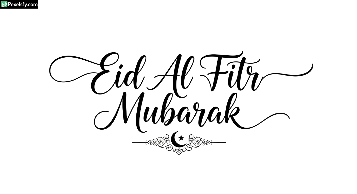 Eid Al Fitr Mubarak Calligraphy isolated on transparent background (33)