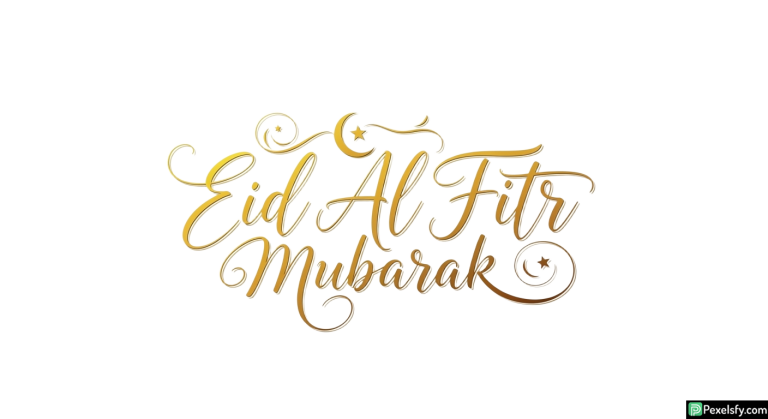Eid Al Fitr Mubarak Calligraphy isolated on transparent background (35)