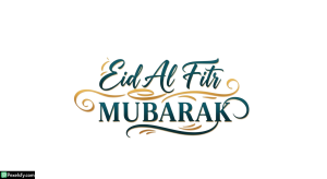 Eid Al Fitr Mubarak Calligraphy isolated on transparent background (52)