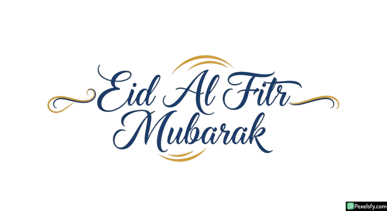 Eid Al Fitr Mubarak Calligraphy isolated on transparent background (63)
