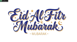 Eid Al Fitr Mubarak Calligraphy isolated on transparent background (65)