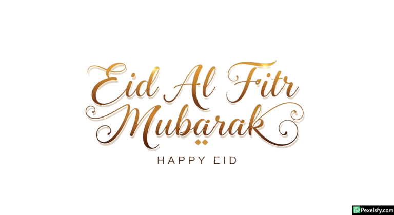 Eid Al Fitr Mubarak Calligraphy isolated on transparent background (73)