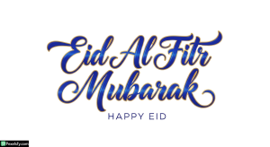 Eid Al Fitr Mubarak Calligraphy isolated on transparent background (74)