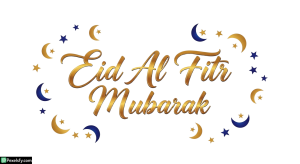 Eid Al Fitr Mubarak Calligraphy isolated on transparent background (86)