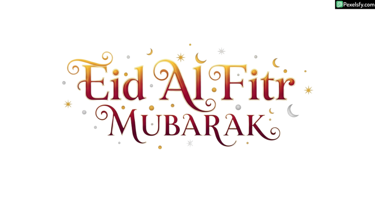 Eid Al Fitr Mubarak Calligraphy isolated on transparent background (9)