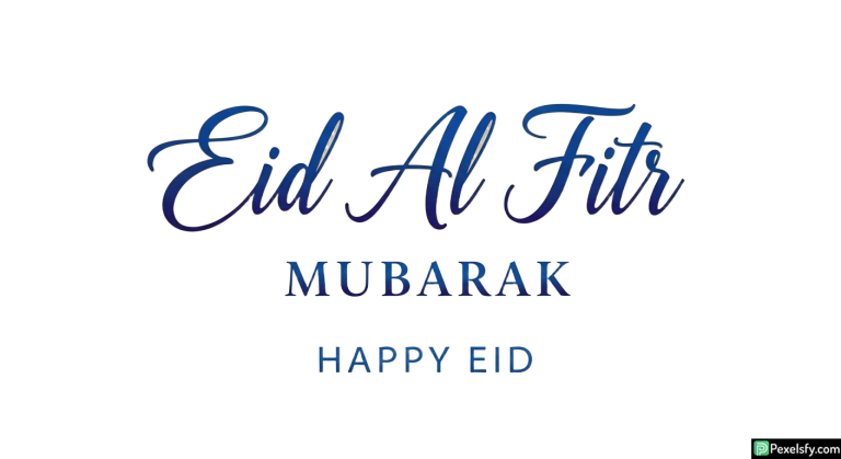 Eid Al Fitr Mubarak Calligraphy isolated on transparent background (98)