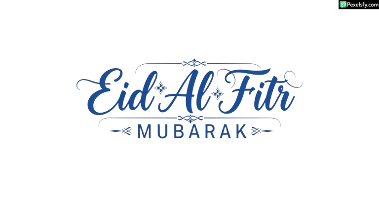 Eid Al Fitr Mubarak calligraphy design isolated on transparent background (1)
