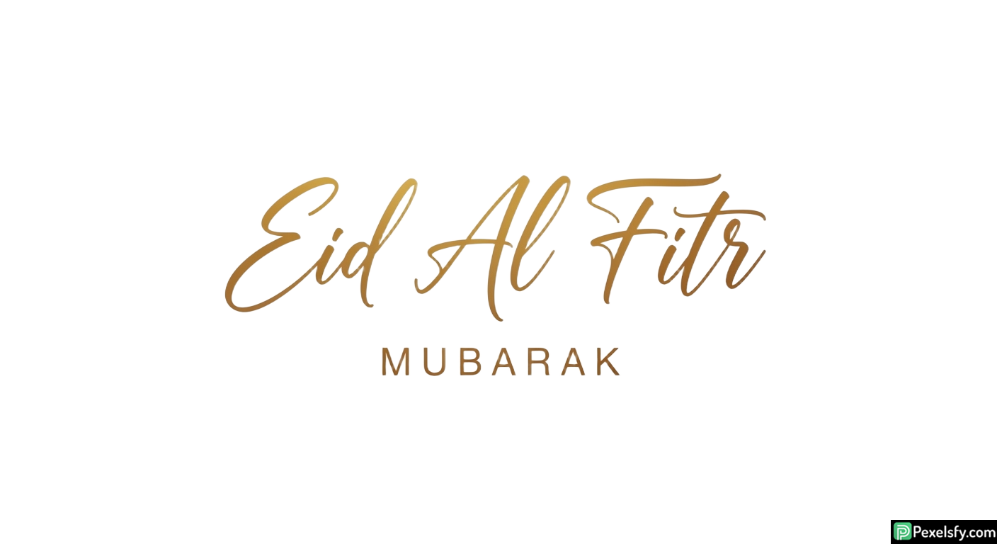 Eid Al Fitr Mubarak calligraphy isolated on transparent background (11)